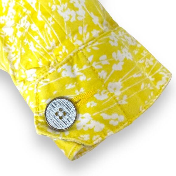 CAbi 5160 Women’s Yellow White Field of Daisies Cotton Utility Jacket Small - Picture 3 of 10